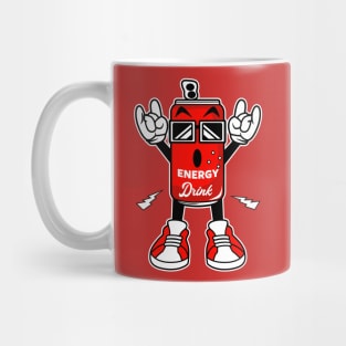 ENERGY DRINK ROCK AND ROLL CARTOON Mug